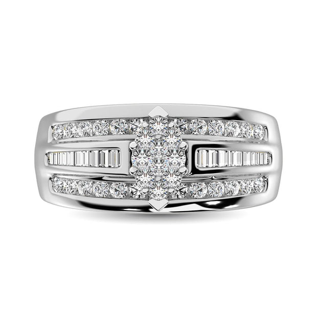 10K White Gold 1/2 Ct.Tw. Diamond Engagement Invisible Ring - Robson's Jewelers