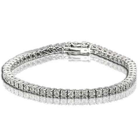 Sterling Silver 1/5 Ct.Tw.Diamond Mount Bracelet - Robson's Jewelers