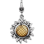 Sterling Silver Sunflower Charm - Robson's Jewelers