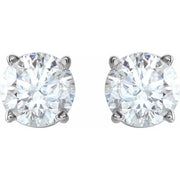 14K White 1 CTW Natural Diamond Stud Earrings - Robson's Jewelers