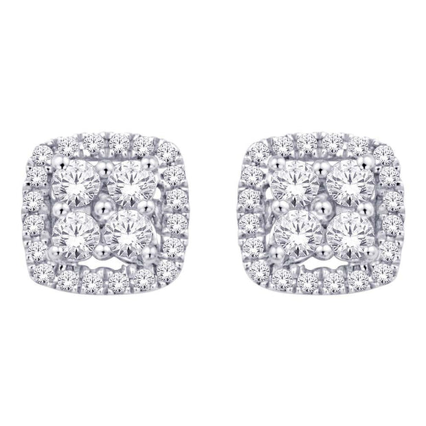 14K White Gold 1/5 Ct.Tw.Diamond Stud Earrings - Robson's Jewelers