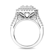 14K White Gold 2 Ct.Tw. Diamond Engagement Ring - Robson's Jewelers