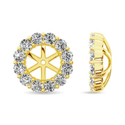 14K Yellow Gold Diamond 1/3 Ct.Tw. Earrings Jacket - Robson's Jewelers