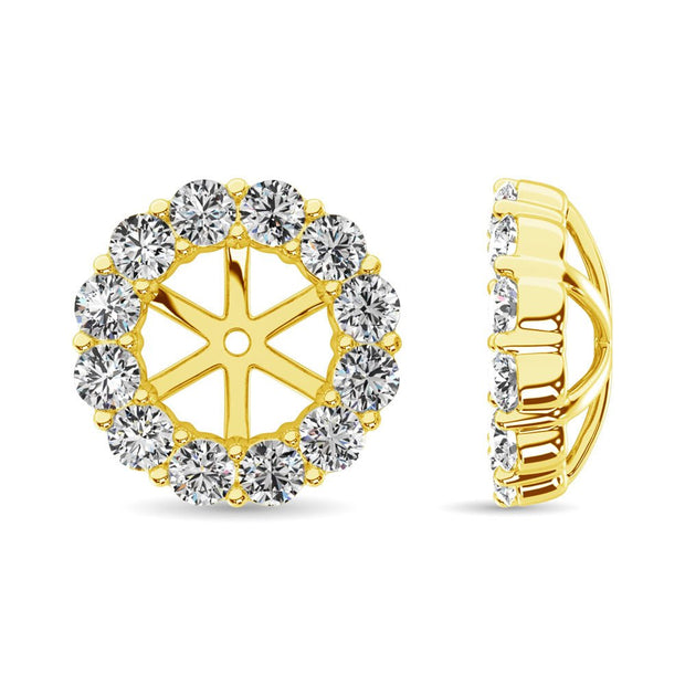 14K Yellow Gold Diamond 1/3 Ct.Tw. Earrings Jacket - Robson's Jewelers