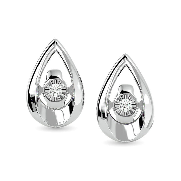 Diamond Fashion Earrings 1/20 ct tw in Sterling Silver - Robson's Jewelers