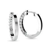 Diamond Hoop Earrings 1/8 ct tw in Sterling Silver - Robson's Jewelers