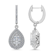 Diamond 1 Ct.Tw. Dangler Earrings in 14K White Gold