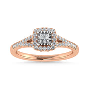Diamond 1/2 Ct.Tw. Engagement Ring in 14K Rose Gold - Robson's Jewelers