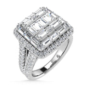 14K White Gold Diamond 1 1/2.Ct. Tw. Engagement Ring - Robson's Jewelers