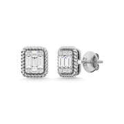 14K White Gold Diamond 1/5 Ct.Tw. Fashion Earrings - Robson's Jewelers