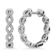 14K White Gold Diamond 1/3 Ct.Tw. Earrings - Robson's Jewelers