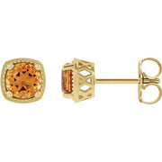 14K Yellow 5 mm Natural Citrine Earrings - Robson's Jewelers