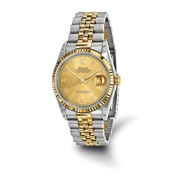 Pre-owned Independently Certified Rolex Steel/18ky Mens Datejust Watch - Robson's Jewelers