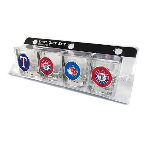 MLB Rangers 4-piece Shot Glass Set - Robson's Jewelers