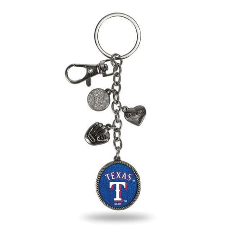 MLB Texas Rangers Sparo Charm Key Ring - Robson's Jewelers