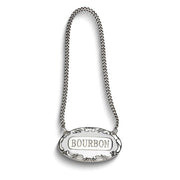Empire Sterling Silver Bourbon Liquor Label with 8 inch Chain - Robson's Jewelers