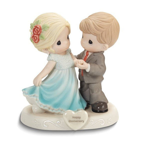 Precious Moments HAPPY ANNIVERSARY Hand-painted Porcelain Celebration Figurine - Robson's Jewelers