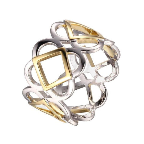 (XWWELLE)SS RHOD PLTD GP40 RING #6 - Robson's Jewelers