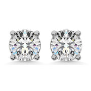14K White Gold 2/5 Ct.Tw. Premium Diamond Stud Earrings - Robson's Jewelers