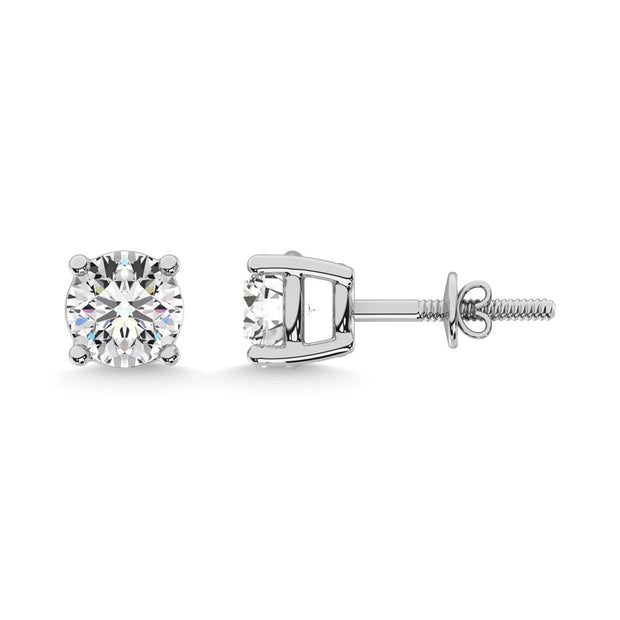 14K White Gold 1/3 Ct.Tw. Premium Diamond Stud Earrings - Robson's Jewelers